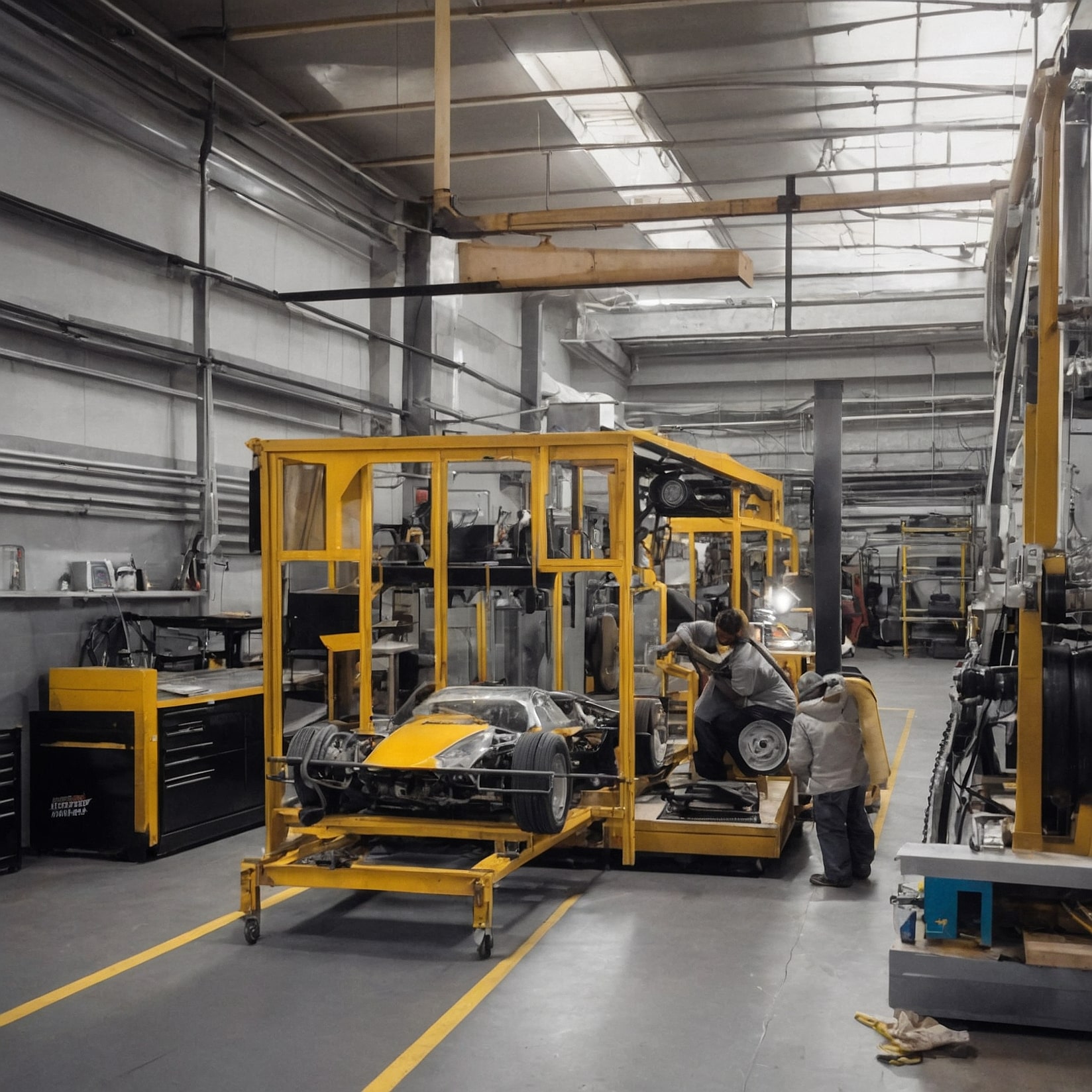 Mecánicos expertos trabajando